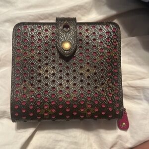 Louis Vuitton Pink Monogram Canvas Perforated Zippy Compact